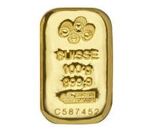 Gold bar 100 gm